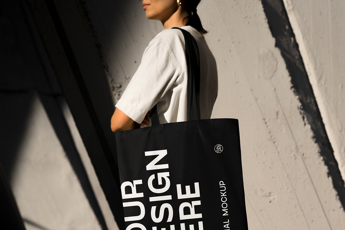 Urban Tote Bag Mockup Bundle, a Product Mockup by eezo (Photo 4 of 12)