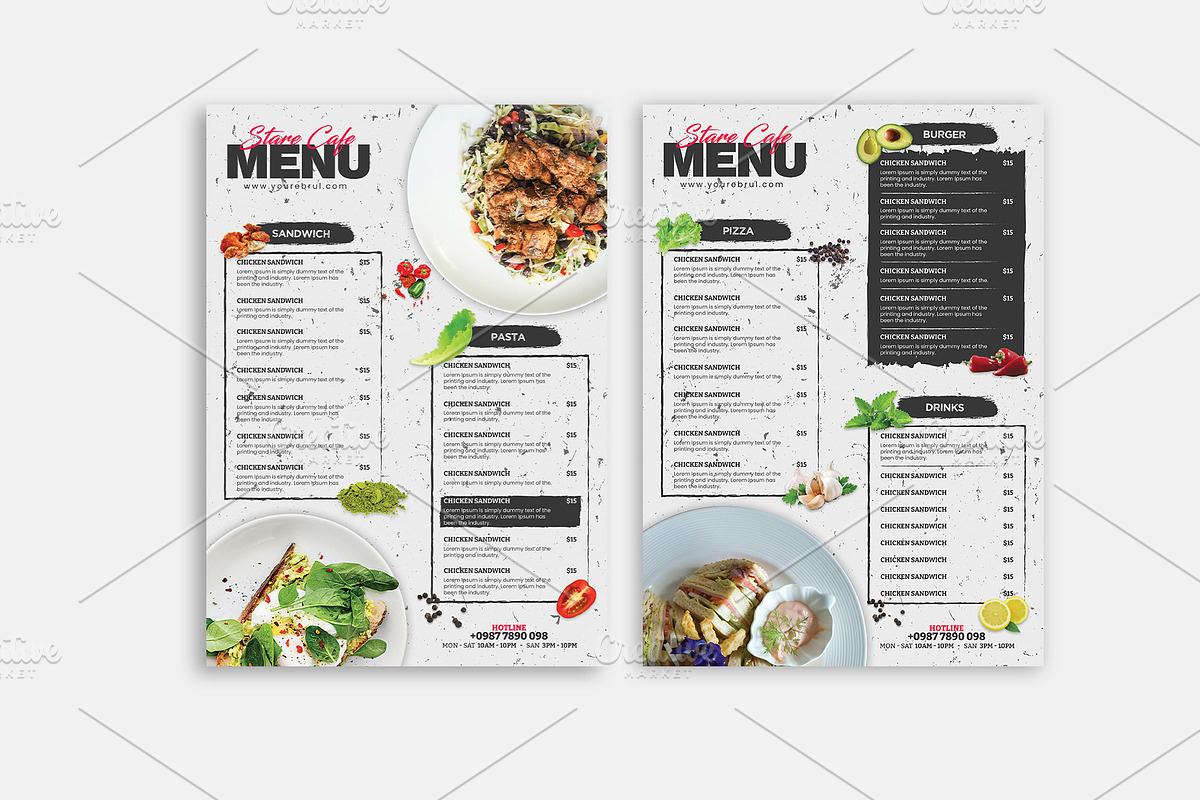 Modern Food Menu Design, a Card Template by Stock_Design (Photo 2 of 2)
