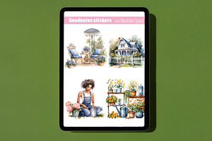 Gardening Stickers GoodNotes