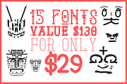 Face to Face Handdrawn Font bundle, a Sans Serif Font by David is Creative (Thumbnail 3 of 3)