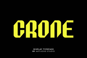 Crone Sport – Powerful Sports Font, a Sans Serif Font by Artiveko
