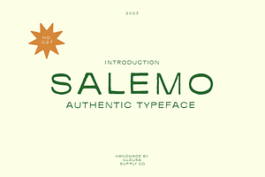 Salemo Vintage Minimalism Font