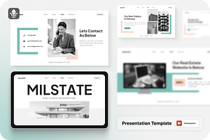 Real Estate Presentation PowerPoint, a Presentation Template by SquidPixey