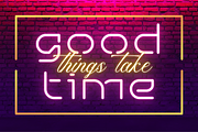Neon Bright – Neon Display Font, a Sans Serif Font by Sronstudio (Thumbnail 7 of 14)
