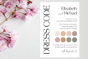 Wedding dresscode attire card, a Card Template by EvaTemplates (Thumbnail 7 of 7)