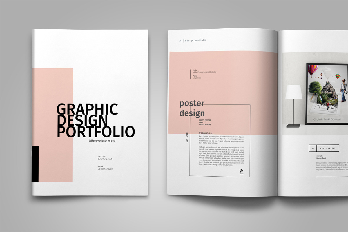 Graphic Design Portfolio Template, a Brochure Template by adekfotografia (Photo 17 of 29)