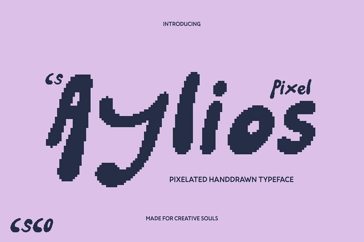 CS Aylios Pixel, a Handwritten Font by Craft Supply Co. (Photo 1 of 8)