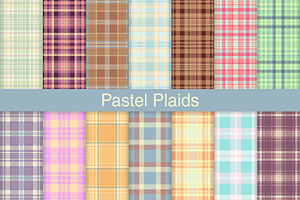 #220 Pastel Plaid Fabric Set