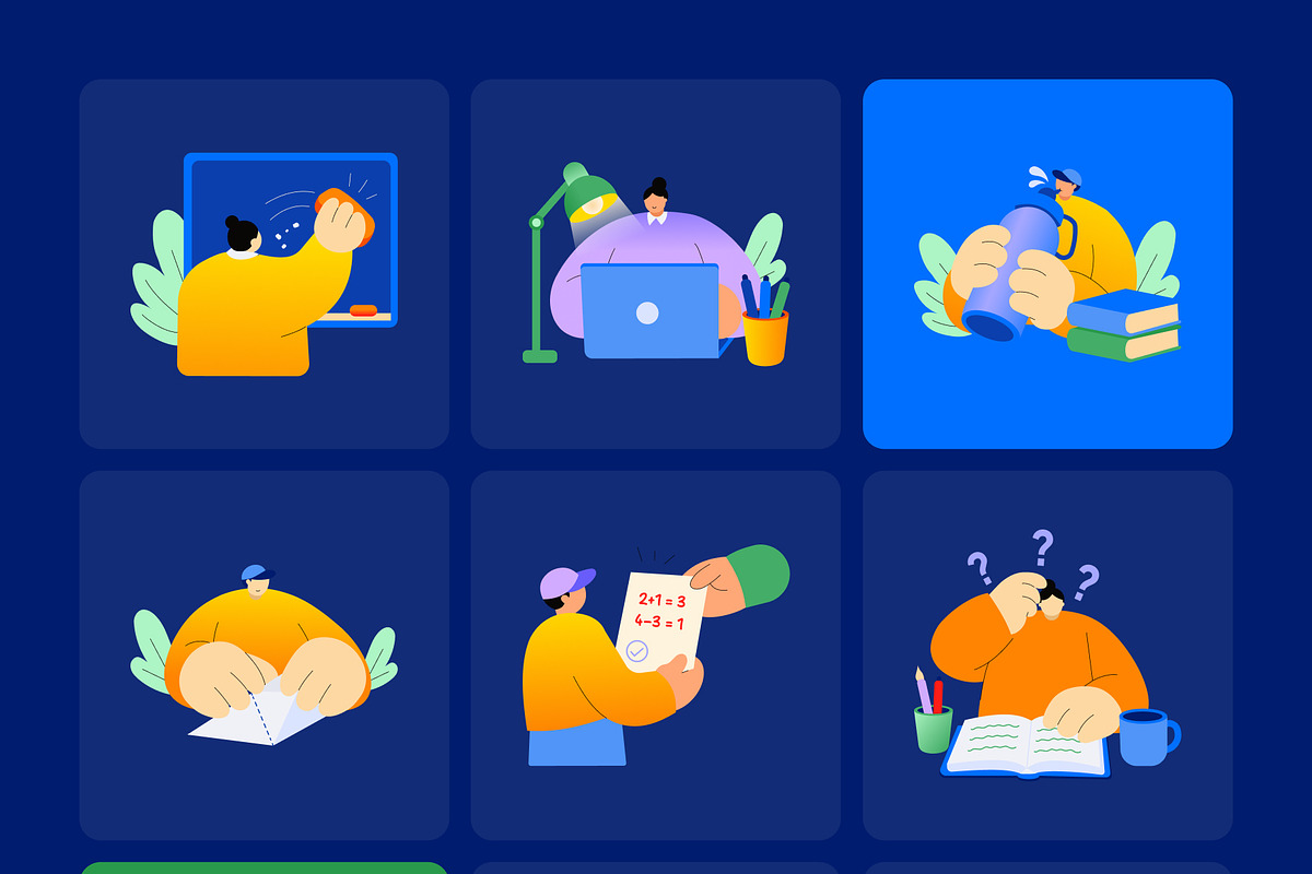 Back to School Flat Stickers Bundle, an Education Illustration by Brickclay (Photo 13 of 14)