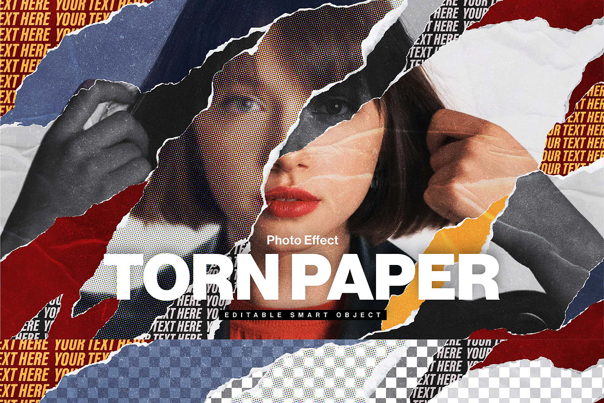 Torn Paper Photo Effect Template, a Layer Style Add-On by DesignerCandies (Photo 6 of 6)