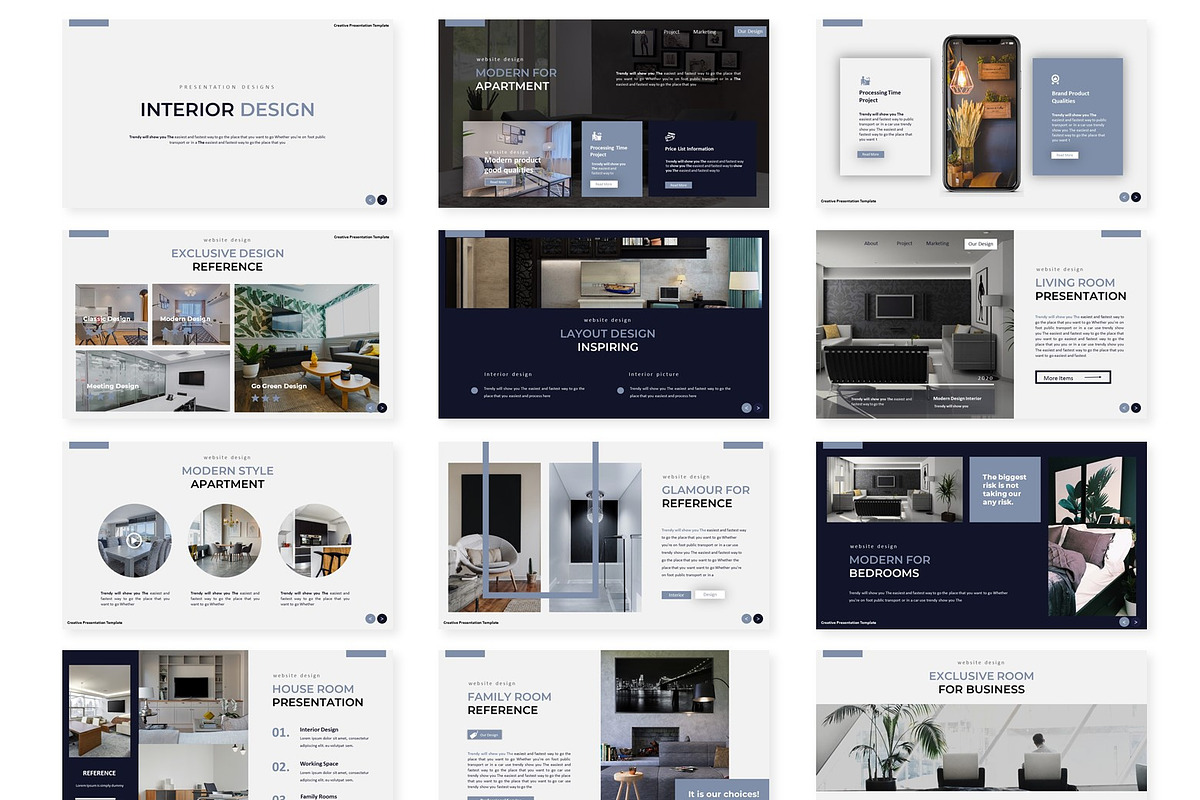 Interior - Powerpoint Template, a Presentation Template by AQR Studio