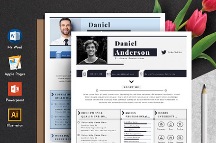 Resume Cv Template Word Apple Pages