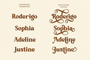 Millonia - Display Serif With Swirl