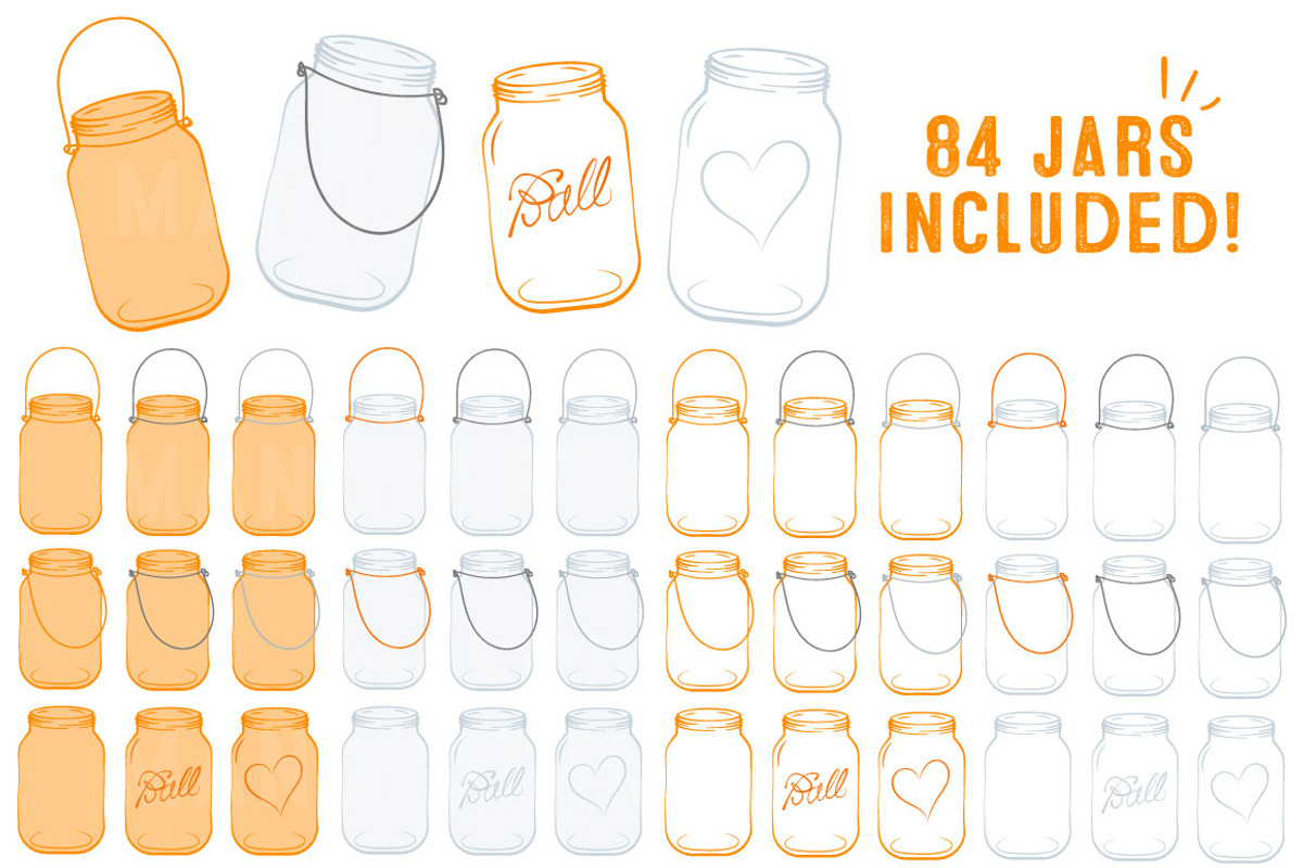 Tangerine Jar Vectors & Clipart, an Illustration by Amanda Ilkov (Photo 4 of 4)