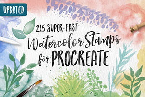 Watercolor Stamps for Procreate