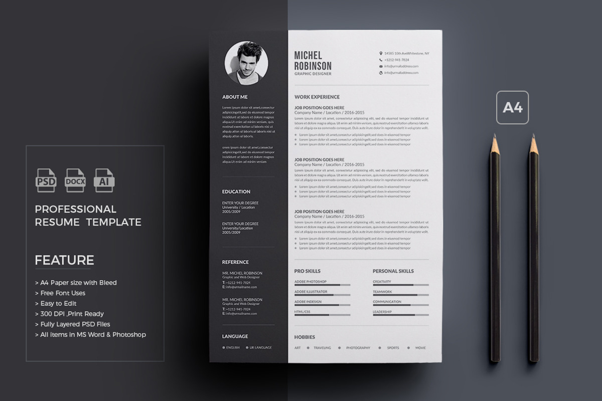 Resume/CV, a Resume Template by deviserpark (Photo 1 of 4)