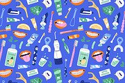 Tooth care set, patterns, banner, a Healthcare Illustration by PaperTrident (Thumbnail 4 of 7)