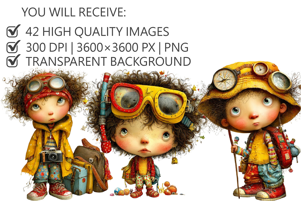 Quirky Tourist Boy Clipart, an Illustration by Pixels.Craft (Photo 2 of 5)