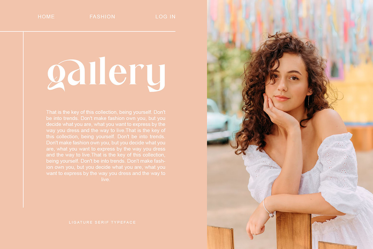 galink Modern Ligature Serif, a Serif Font by Humaira_std (Photo 8 of 10)