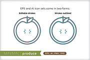 Minimal produce icons, an Outline Icon by Picture Window (Thumbnail 3 of 5)