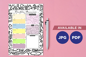 Doodle Planner Printable Planifier