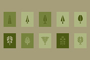 30 Tree PNG SVG Vector Clips, a Decorative Illustration by Anada Arty (Thumbnail 3 of 3)