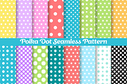 Polka Dot Seamless Pattern Bundle, a Pattern Graphic by Dream Creation (Thumbnail 1 of 5)