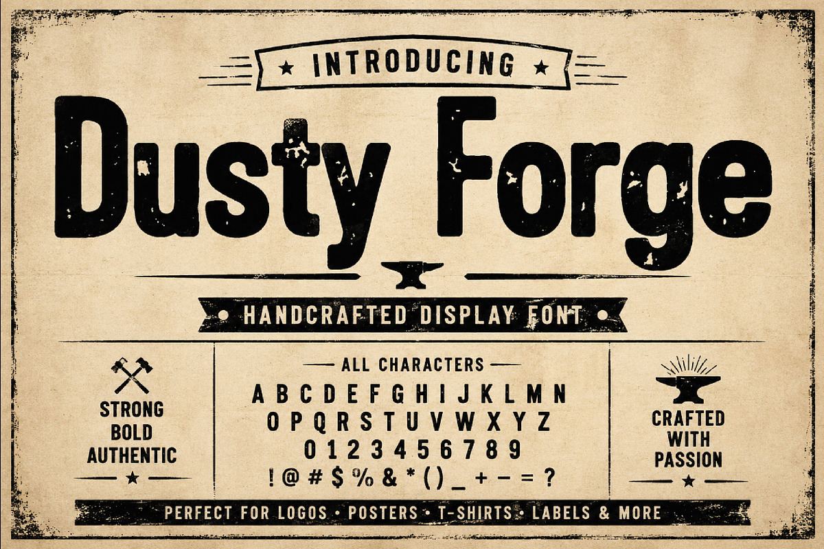 Dusty Forge, a Slab Serif Font by Wow Magic (Photo 5 of 6)