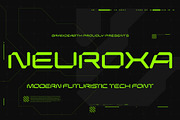 Neuroxa - Modern Futuristic Font, a Sans Serif Font by Brand Earth (Thumbnail 1 of 7)