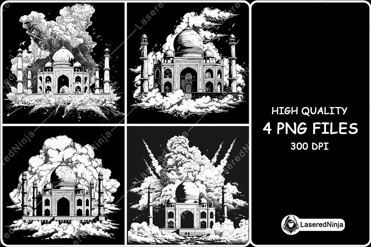 Temple Taj Mahal Shrine Explosion, a Background Graphic by LaseredNinja (Photo 1 of 7)