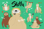 Sloth illustrations, an Animal Illustration by Alena (Thumbnail 1 of 3)