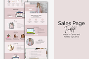 Sales Page | Canva, a Websites & App Template by Joanna Lane Designs (Thumbnail 1 of 4)