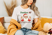 Retro Santa Christmas PNG, an Illustration by Designking (Thumbnail 4 of 4)
