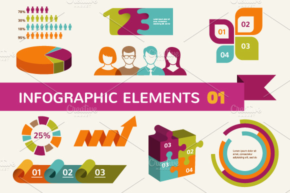 Infographic elements & icons 1 preview 4