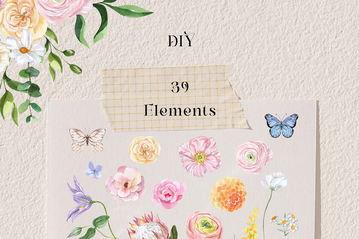 DREAMY Iridescent Summer Flowers, a Decorative Illustration by Catch the Dream Art (Photo 9 of 11)