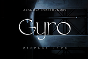 Gyro Serif Display, a Serif Font by Alandya TypeFoundry (Thumbnail 1 of 12)