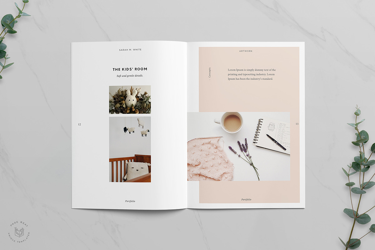 A5 Craft / Artist Portfolio Resume, a Brochure Template by PageBeat (Photo 9 of 11)