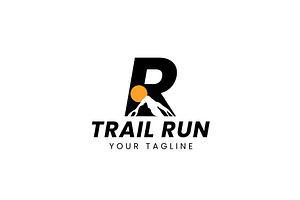 Trail running logo icon illustration, a Branding & Logo Template by Dyn Studio