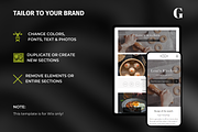 Food Blogger Wix Website Template, a Wix Template by Meraki Templates (Thumbnail 4 of 8)