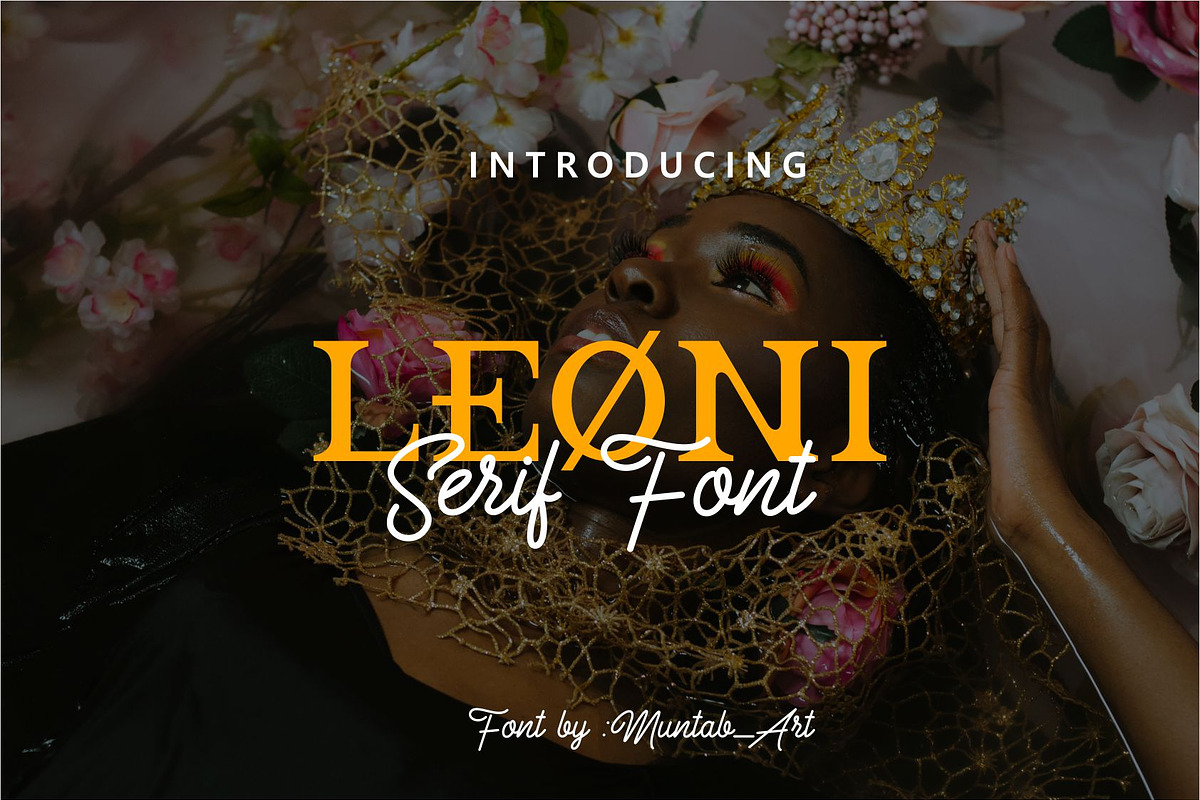 Leoni | Modern Serif Font, a Serif Font by Muntab_Art (Photo 1 of 7)