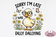Sorry I'm Late I Was Dilly Dallying, an Illustration by Daily.Designs (Thumbnail 1 of 5)