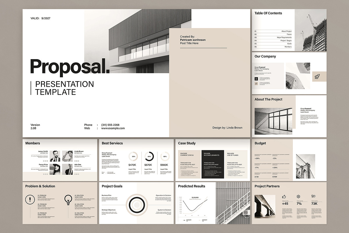 Proposal Presentation Template, a Presentation Template by E-Type (Photo 1 of 5)