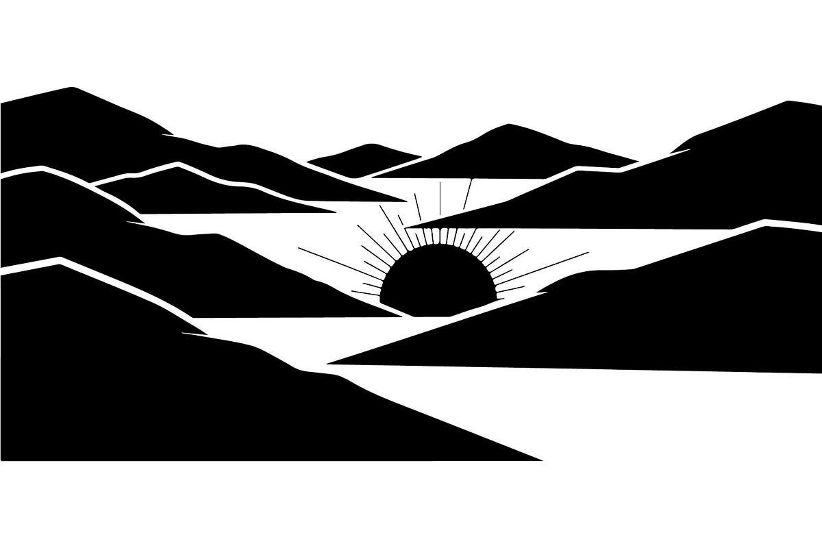 Minimal Landscape Silhouette, an Object Graphic by Designer_Momina (Photo 11 of 19)
