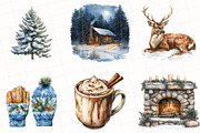 Watercolor Winter Mood ClipArt, an Illustration by OK Design (Thumbnail 4 of 5)