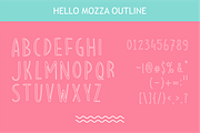 Hello Mozza, a Font by figuree studio (Thumbnail 7 of 9)