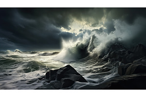 storm water ai generated, a Nature Photo by pikepicture