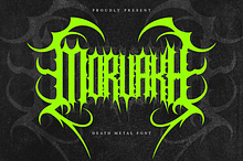 Morvakh - Death Metal Font