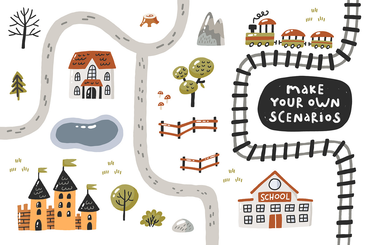 Little town. Map creator, a Graphic by Murvin