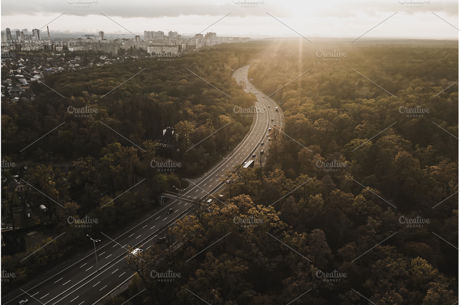 Road view from above, a Transportation Photo by Nature and travel