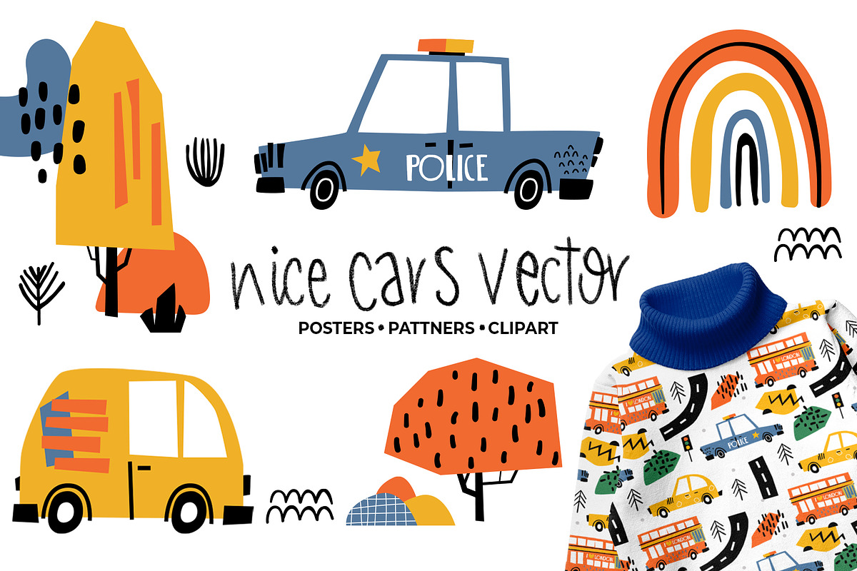 Cars Collection, Vector Clipart, an Illustration by Sumacj (Photo 1 of 9)